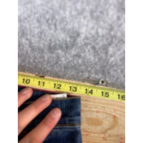 Women's Blue Flared Jeans - Picture 5 of 7